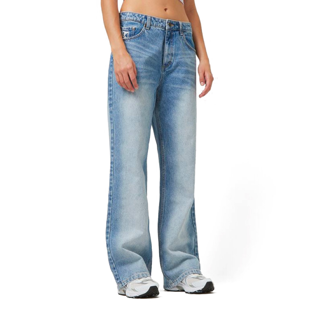 KARL KANI OG FIVE POCKET STRAIGHT LEG DENIM KW-PL081-091-10-VINTAGE MID BLUE Jeans