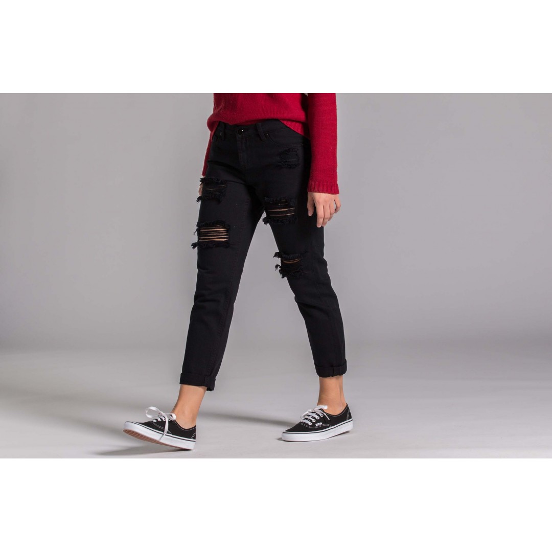 OBEY THE NEMESIS II DENIM PANTS WO S 22417W078 Μαύρο