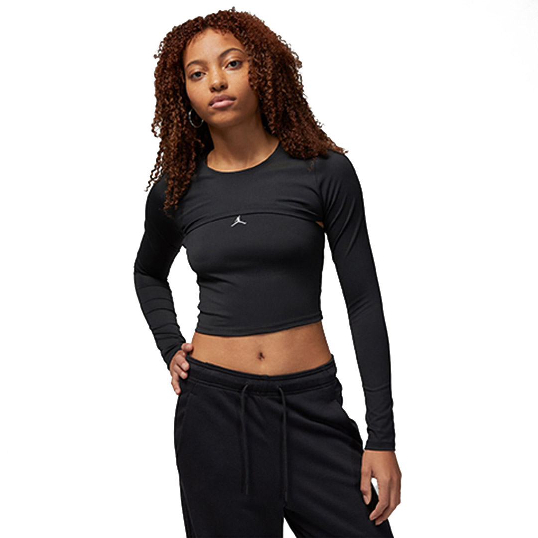 JORDAN W J SPT LS 2IN1 TOP DV1274-010 Μαύρο