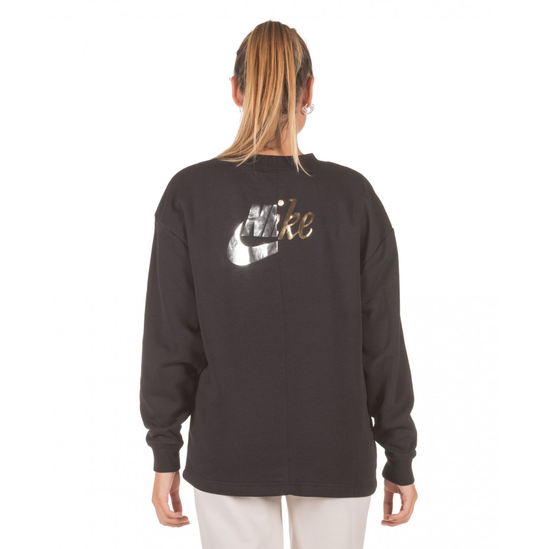 NIKE W NSW RALLY CREW METALLIC AJ0092-010 Black