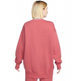 NIKE W NSW PHNX FLC OS CREW MS FD1128-655 Μπορντό Εικόνα 0