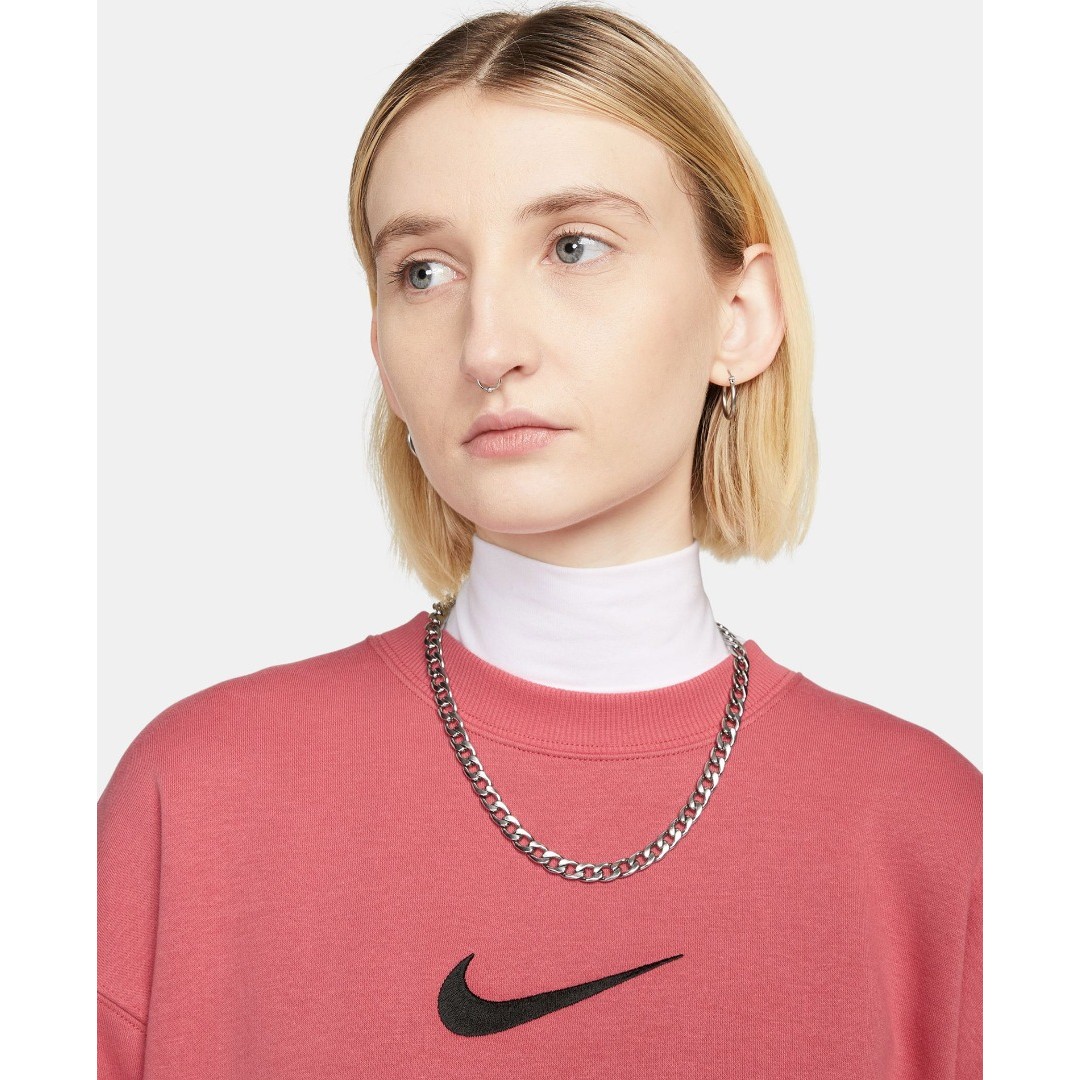 NIKE W NSW PHNX FLC OS CREW MS FD1128-655 Μπορντό