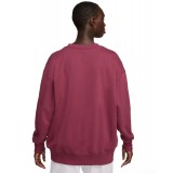 NIKE W NSW PHNX FLC OS CREW PRNT SU FD4234-653 Βυσσινί Εικόνα 0