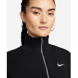 NIKE W NSW PHNX FLC QZ CROP DQ5767-010 Μαύρο Εικόνα 1
