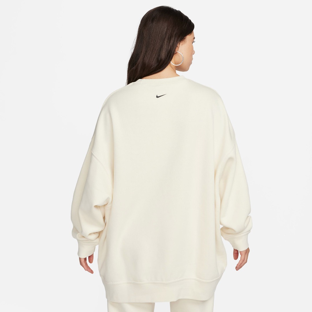 NIKE W NSW FLC OS CREW GLS FZ4631-113 Ecru
