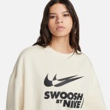 NIKE W NSW FLC OS CREW GLS FZ4631-113 Ecru Image 1