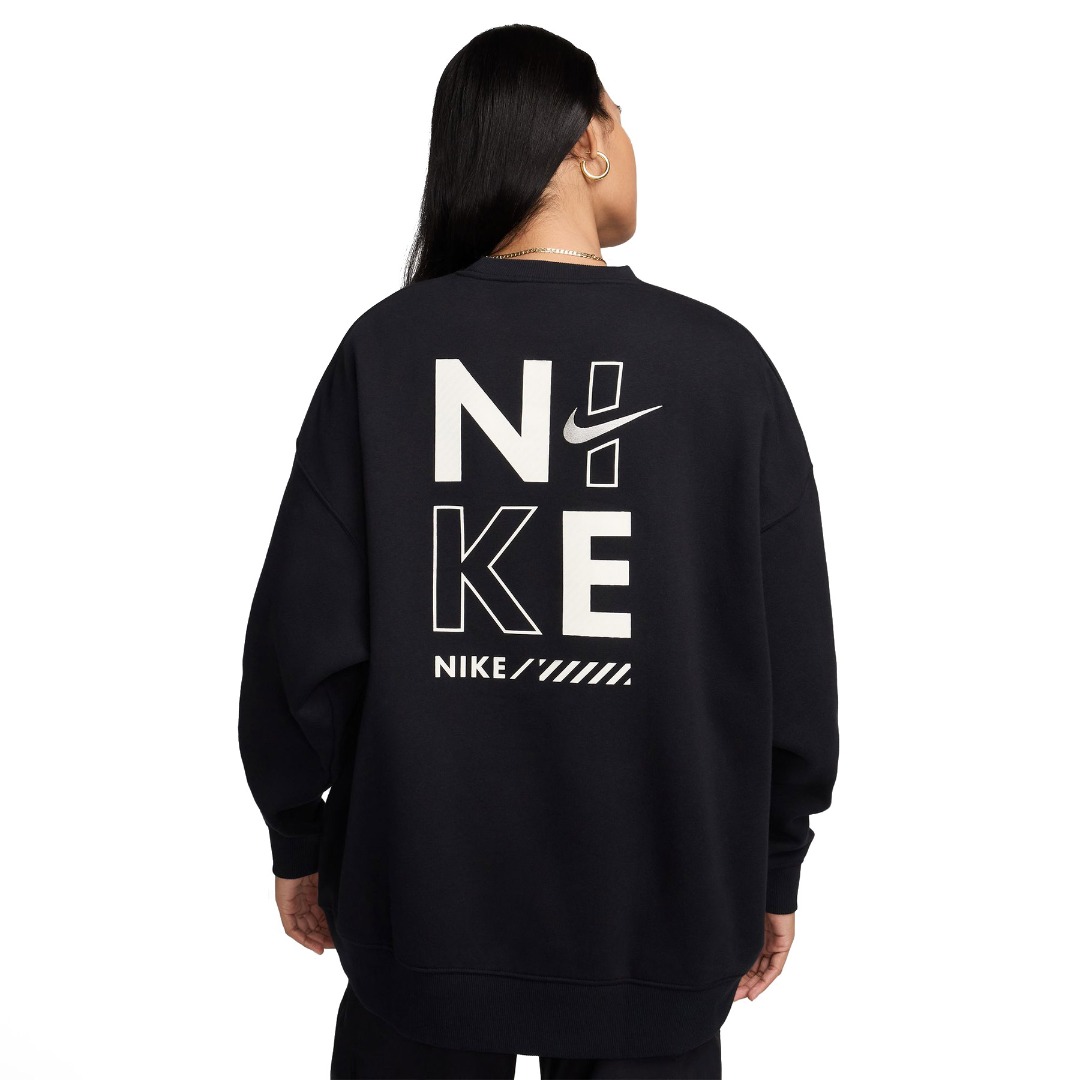 NIKE W NSW FLC OS CREW GLS HM4318-010 Black