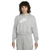 NIKE W NSW CLUB FLC GX CROP HDY DQ5850-063 Grey Image 