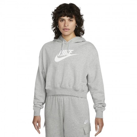 NIKE W NSW CLUB FLC GX CROP HDY DQ5850-063 Grey
