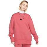 NIKE W NSW PHNX FLC OS CREW MS FD1128-655 Μπορντό Εικόνα 