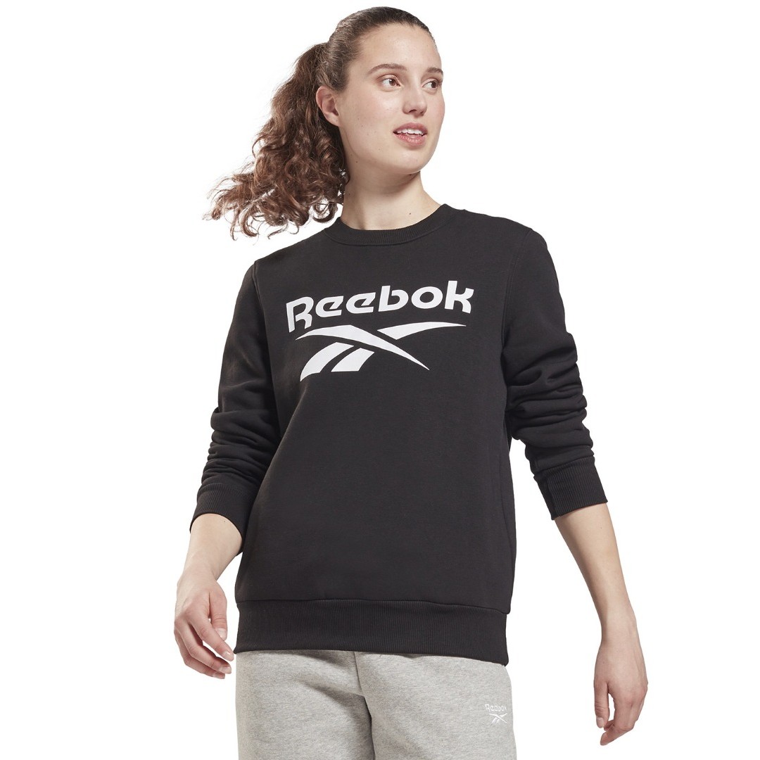 Reebok Sport RI BL FLEECE CREW GS9378 Μαύρο