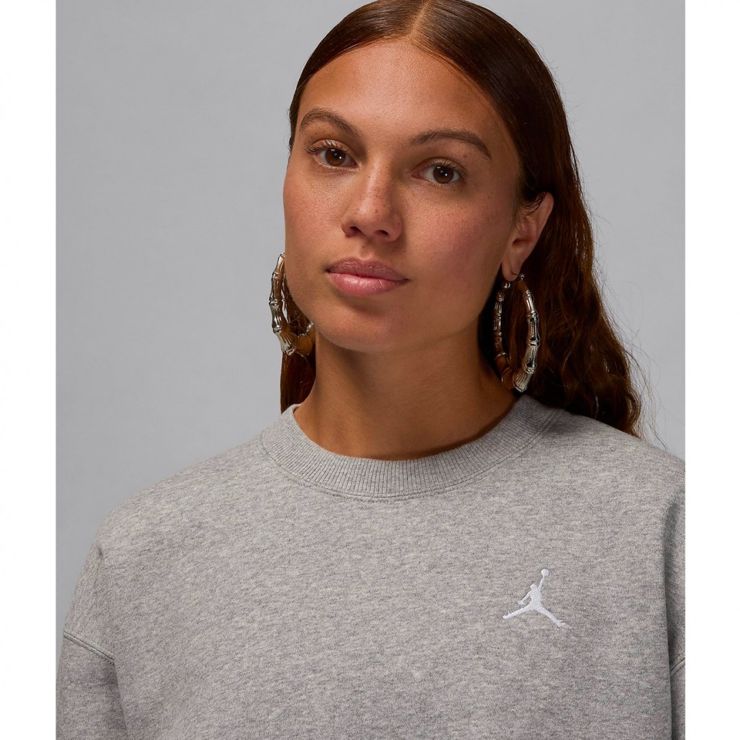 JORDAN BROOKLYN FLEECE CREW FV7074-063 Γκρί