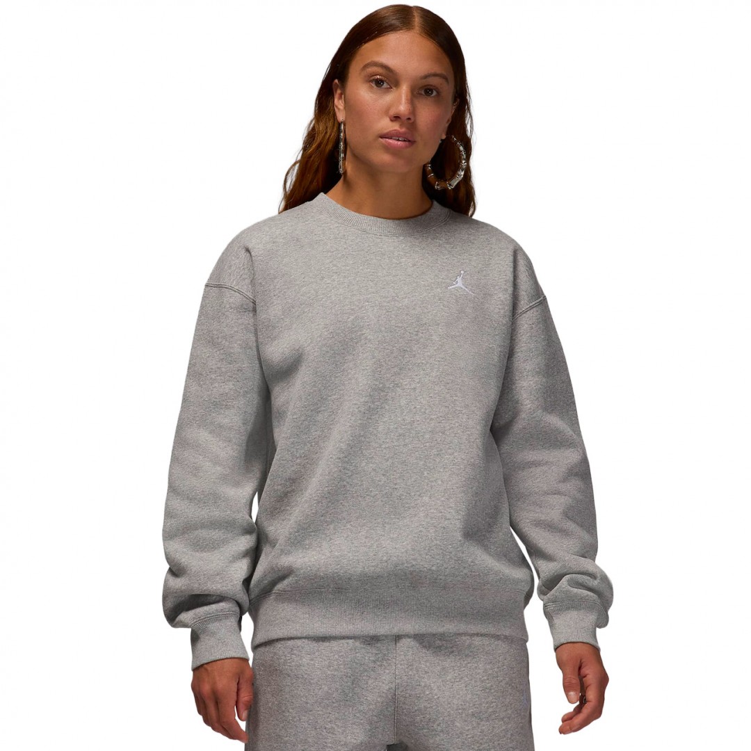 JORDAN BROOKLYN FLEECE CREW FV7074-063 Γκρί