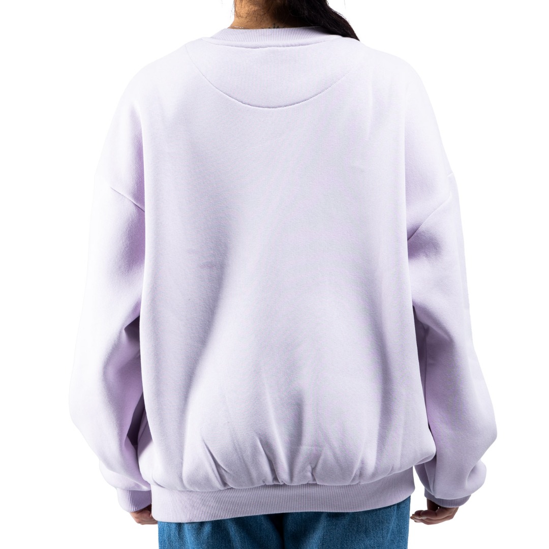 KARL KANI SMALL SIGNATURE ESSENTIAL OS CREW KW-CR021-080-06-LILAC Lilac