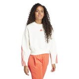 adidas sportswear W FI 3S SWT IS3878 Ecru Image 3