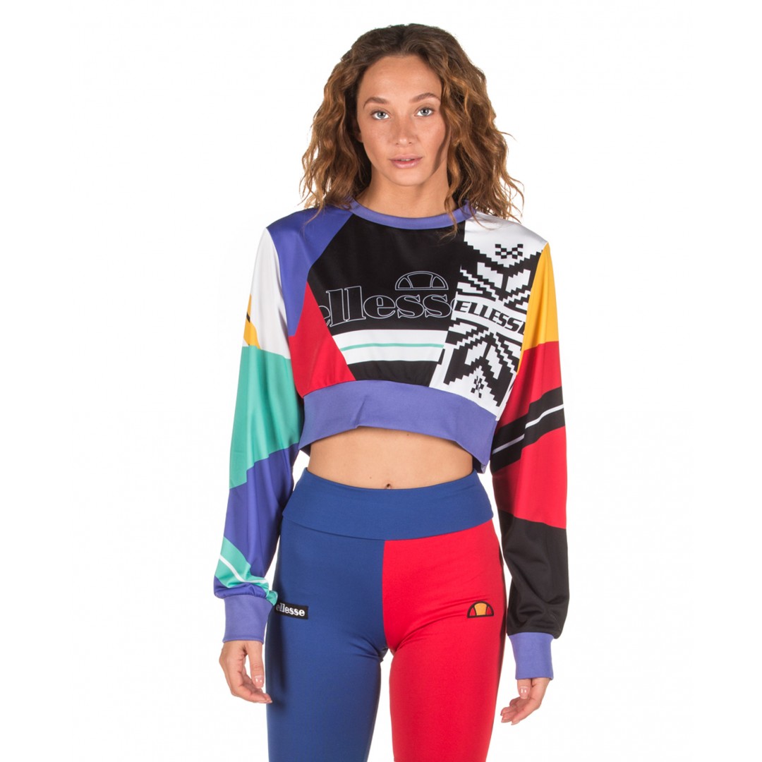 ELLESSE HERITAGE BREVIL CROP SWEATSHIRT SGC07279-MULTI Colorful