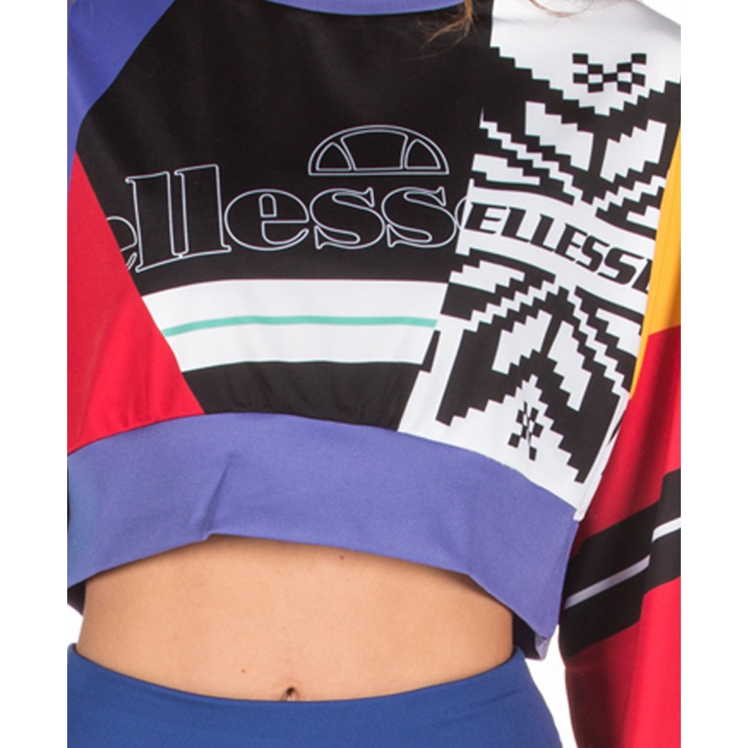 ELLESSE HERITAGE BREVIL CROP SWEATSHIRT SGC07279-MULTI Colorful