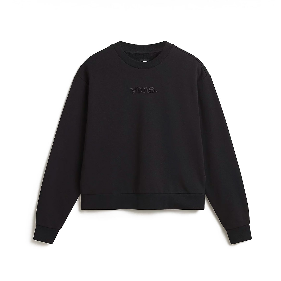 VANS W ESSENTIAL FT RLX CREW VN000JF5BLK-BLK Black