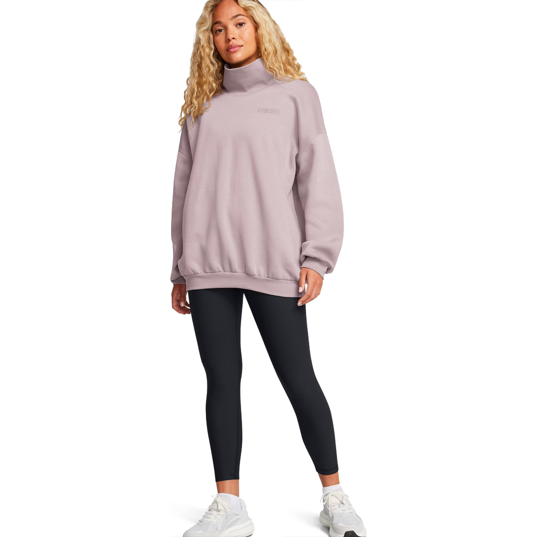 UNDER ARMOUR ICON FLEECE OS MOCK CREW 1386500-015 Grey