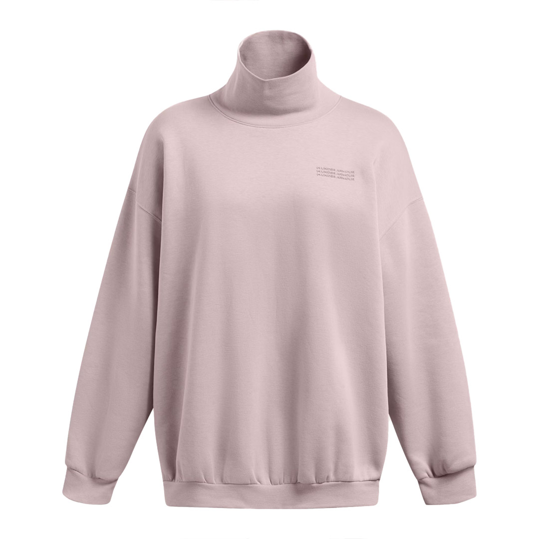 UNDER ARMOUR ICON FLEECE OS MOCK CREW 1386500-015 Grey