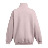 UNDER ARMOUR ICON FLEECE OS MOCK CREW 1386500-015 Grey Image 4