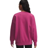 UNDER ARMOUR RIVAL FLEECE OS CREW 1386463-659 Fuchsia Image 0