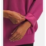 UNDER ARMOUR RIVAL FLEECE OS CREW 1386463-659 Fuchsia Image 1
