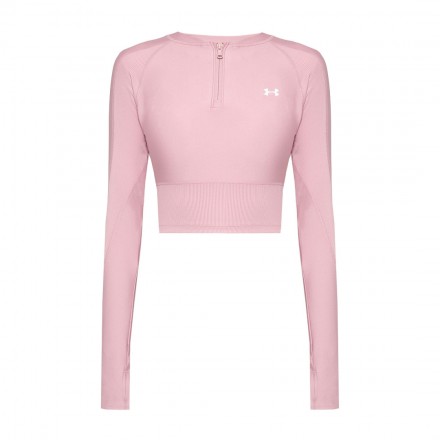 UNDER ARMOUR HG RIB 1/4 ZIP 6003981-673 Pink