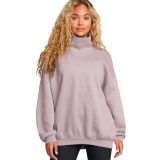 UNDER ARMOUR ICON FLEECE OS MOCK CREW 1386500-015 Grey Image 
