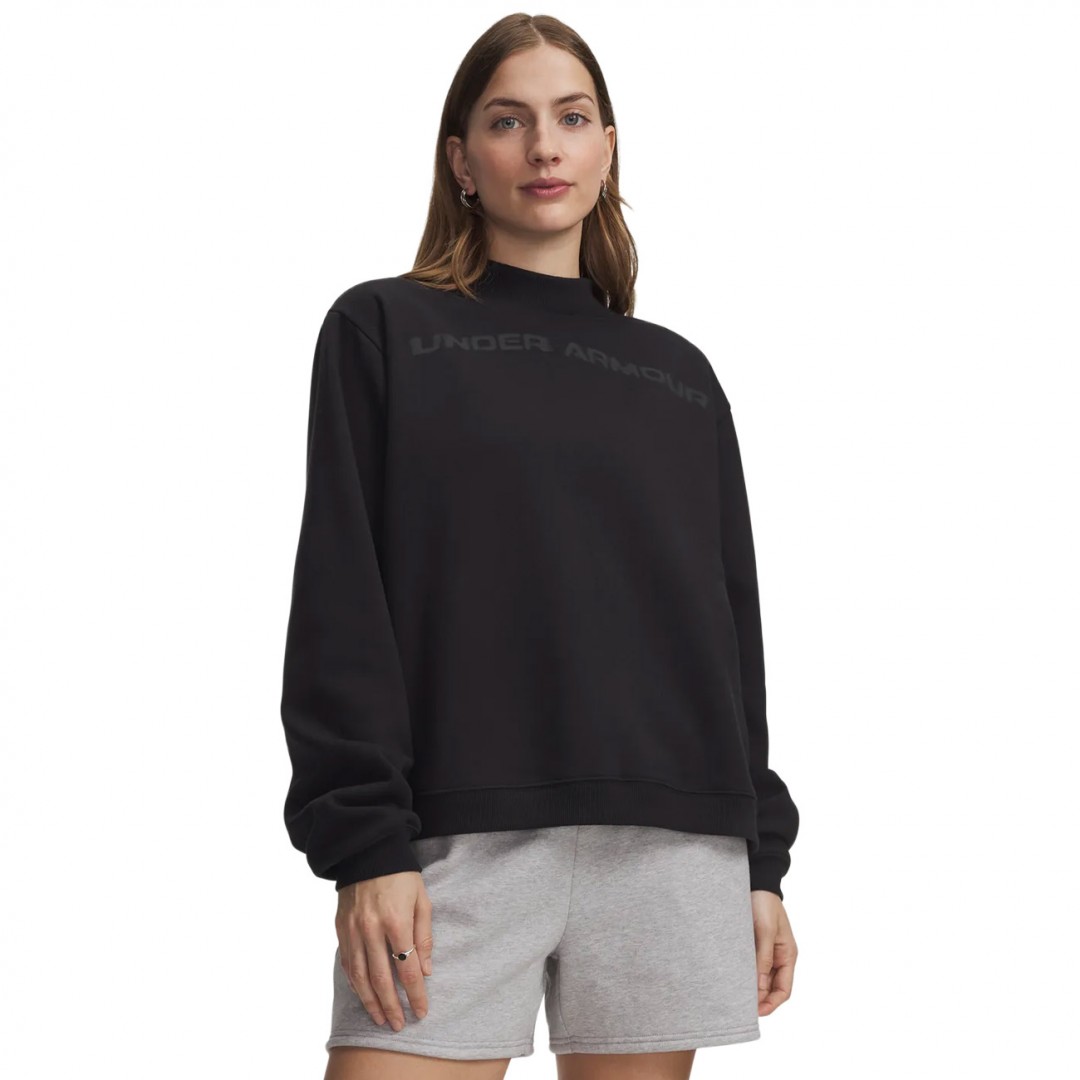 UNDER ARMOUR ICON FLEECE WM MOCK NK 6013537-008 Black