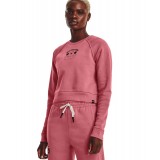 UNDER ARMOUR PROJECT ROCK HM GYM FLC CRW 1373600-600 Ροζ Εικόνα 