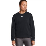 UNDER ARMOUR RIVAL TERRY CREW 1389511-001 Black Image 