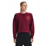 UNDER ARMOUR UA PROJECT ROCK FLEECE LC CREW 1370546-626 Μπορντό Εικόνα 