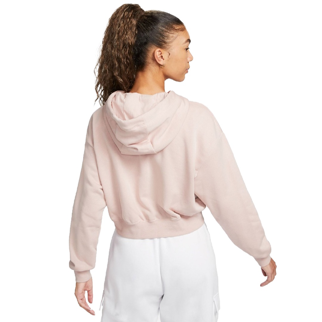 NIKE W NSW CLUB FLC GX CROP HDY DQ5850-601 Pink