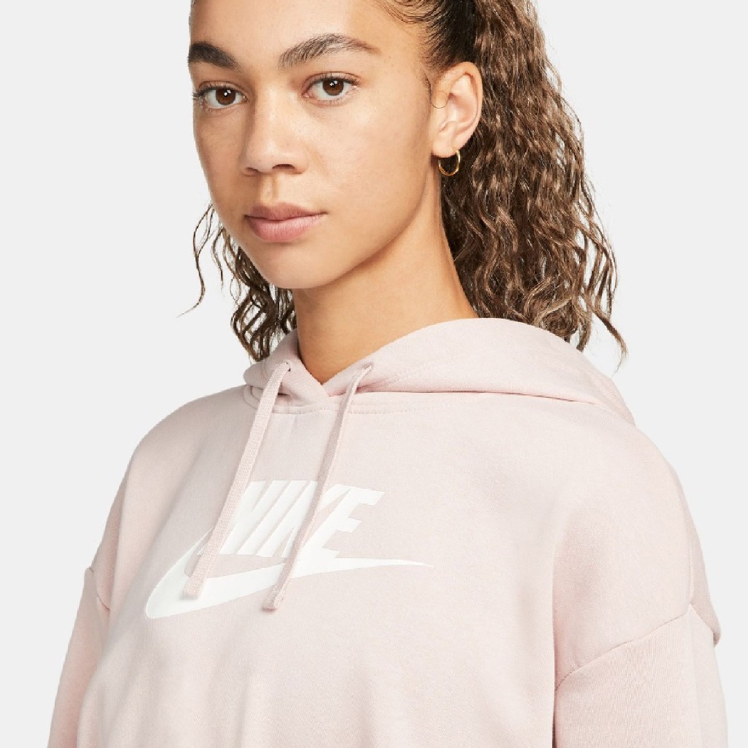 NIKE W NSW CLUB FLC GX CROP HDY DQ5850-601 Pink