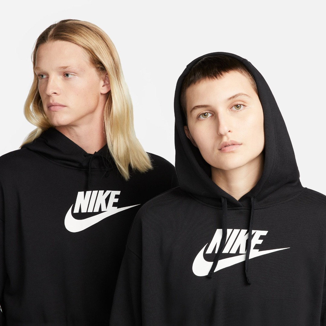 NIKE W NSW CLUB FLC GX CROP HDY DQ5850-010 Black