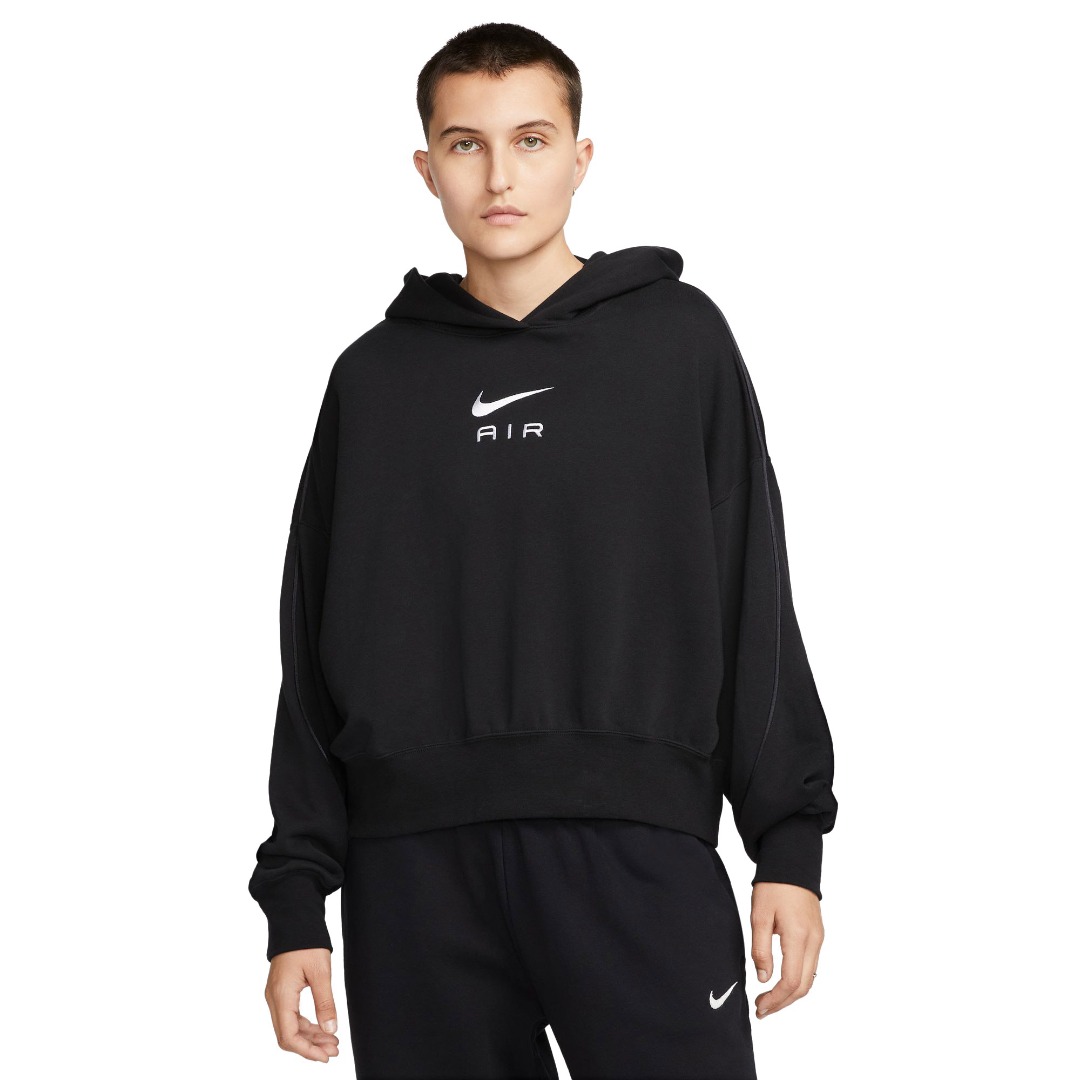 NIKE W NSW AIR FLC HOODIE DQ6915-010 Μαύρο