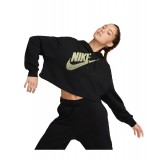 NIKE W NSW FLC PO HOODIE CROP DNC DZ4604-010 Black Image 