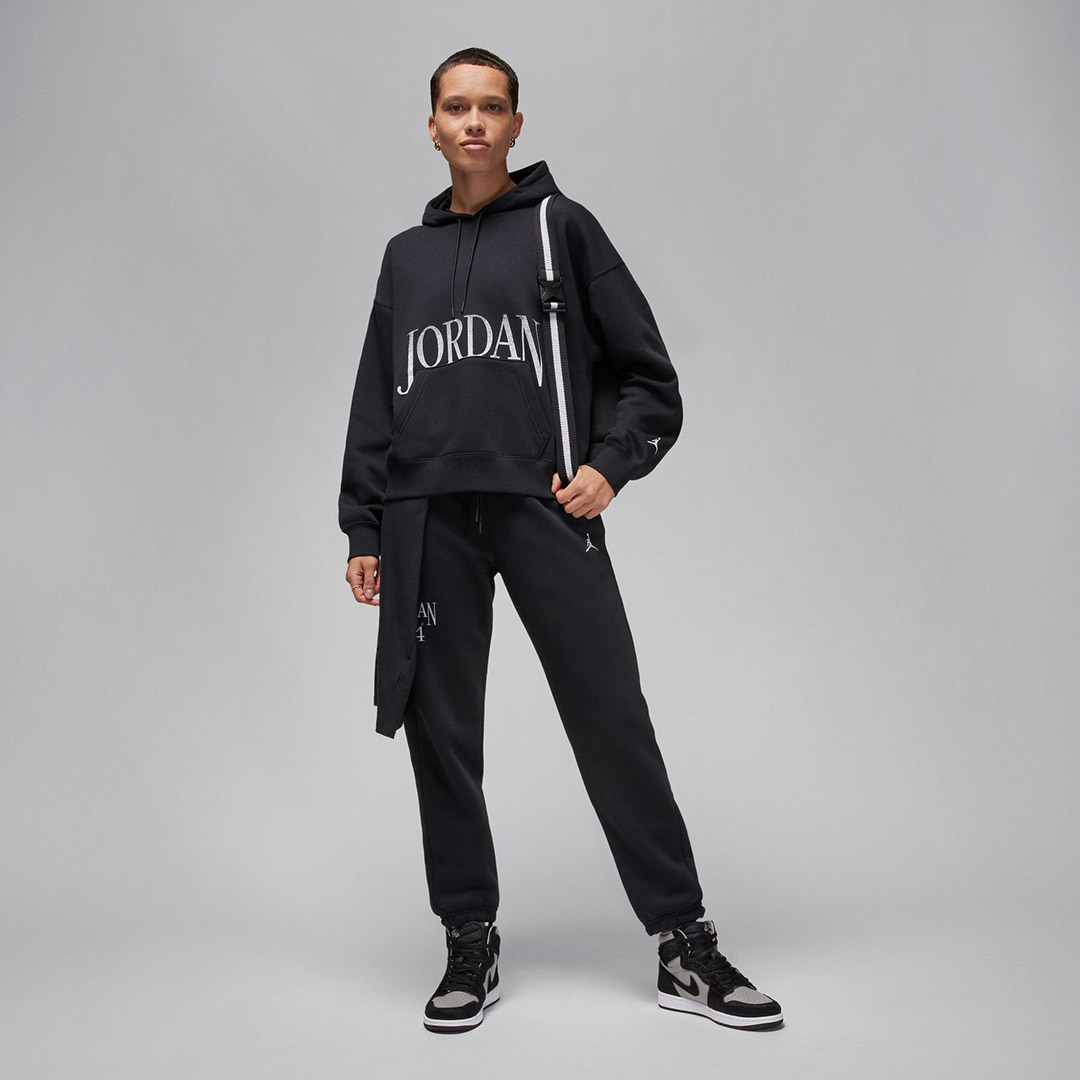 JORDAN BROOKLYN FLEECE FN5434-010 Μαύρο