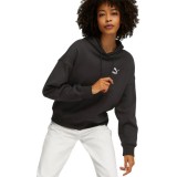 PUMA CLASSICS OVERSIZED HOODIE TR 621406-01 Black Image 