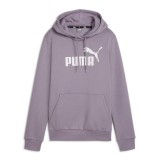 PUMA ESS LOGO HOODIE FL 586789-30 Purple Image 