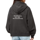 KARL KANI SMALL SIGNATURE WASHED OS HOODIE KW243-020-1-BLACK Black Image 0