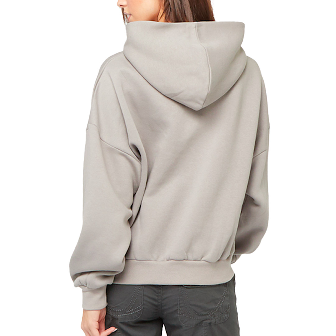 KARL KANI WOVEN SIGNATURE GLITTER OS HOODIE KW244-006-1-LIGHT GREY Γκρί