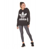 adidas Originals TREFOIL HOODIE CE2408 Black Image 2