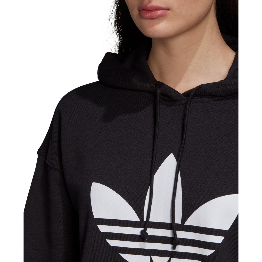 adidas Originals ADICOLOR TREFOIL HOODIE FM3307 Μαύρο