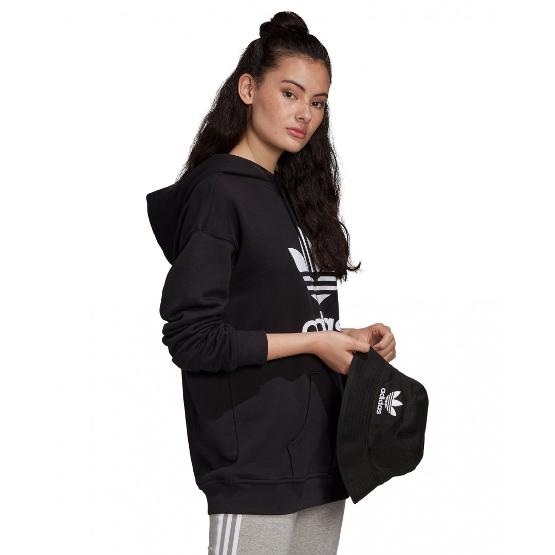 adidas Originals ADICOLOR TREFOIL HOODIE FM3307 Μαύρο