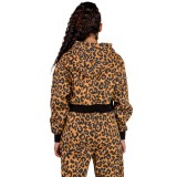 GRIMEY WESTBOUND GIRL CROP HOODIE GGCCH357-LPD Καφέ Εικόνα 0