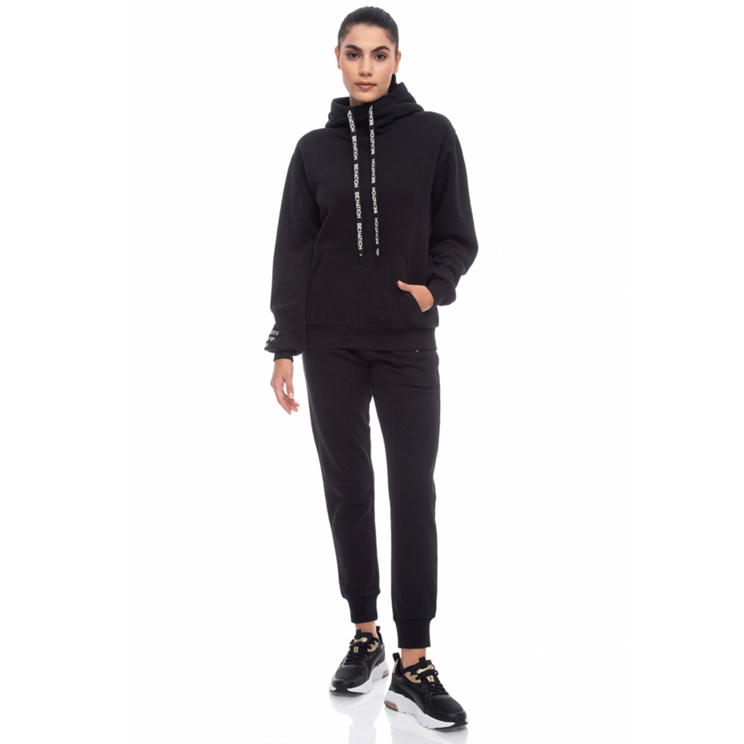 BE:NATION NATUREVERSE HOODIE 06102303-01 Μαύρο