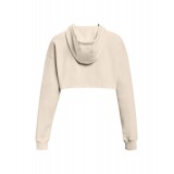 UNDER ARMOUR PROJECT ROCK CROP FLCE HDY 1373606-110 White Image 0