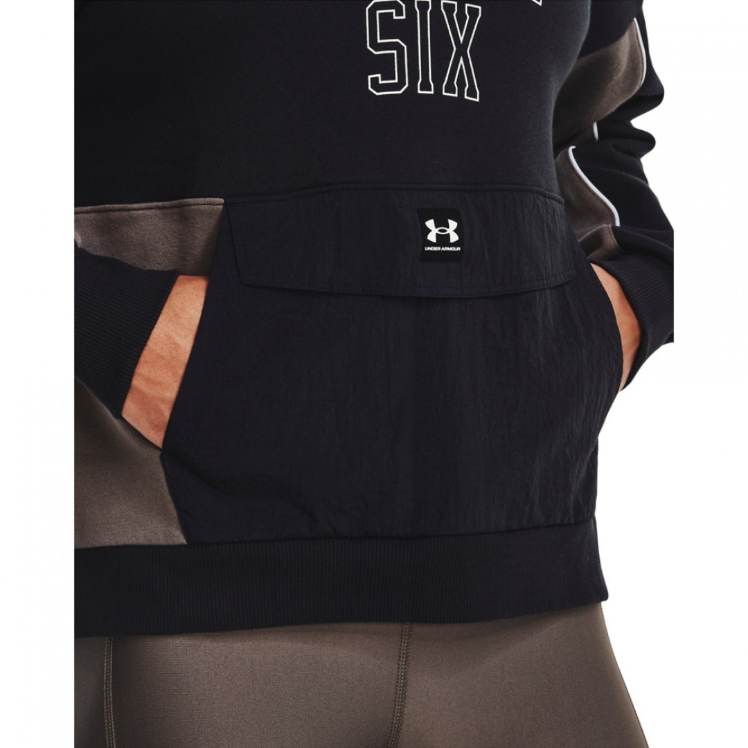 UNDER ARMOUR RIVAL FLEECE HOODIE 1374113-001 Μαύρο
